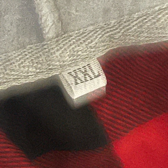 Red/Black Plaid Button up Shacket - Picture 4 of 4